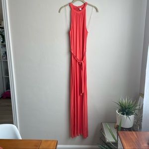 Old Navy / Coral Pink Jersey Maxi Dress